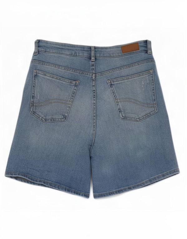 Fat Face Womens Darley High Waist Denim Shorts UK 10 Small W28 Blue