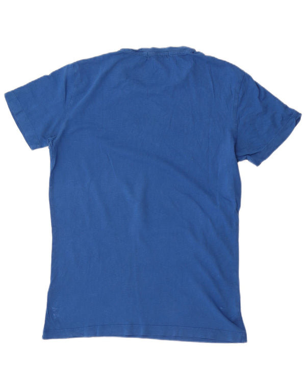 T-shirt da uomo Calvin Klein Jeans Top piccola in cotone blu