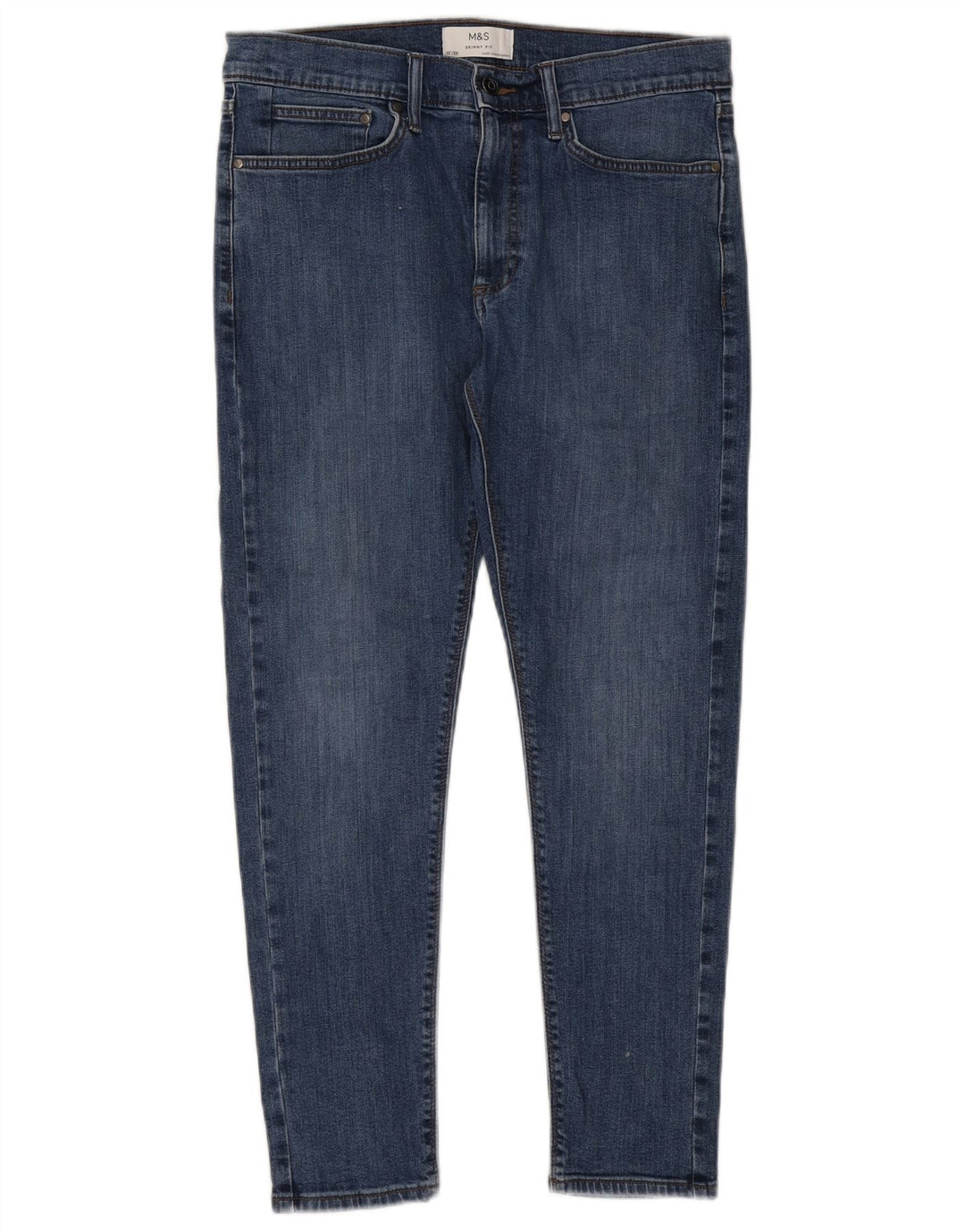 Jeans skinny da uomo Marks & Spencer W32 L29 cotone blu