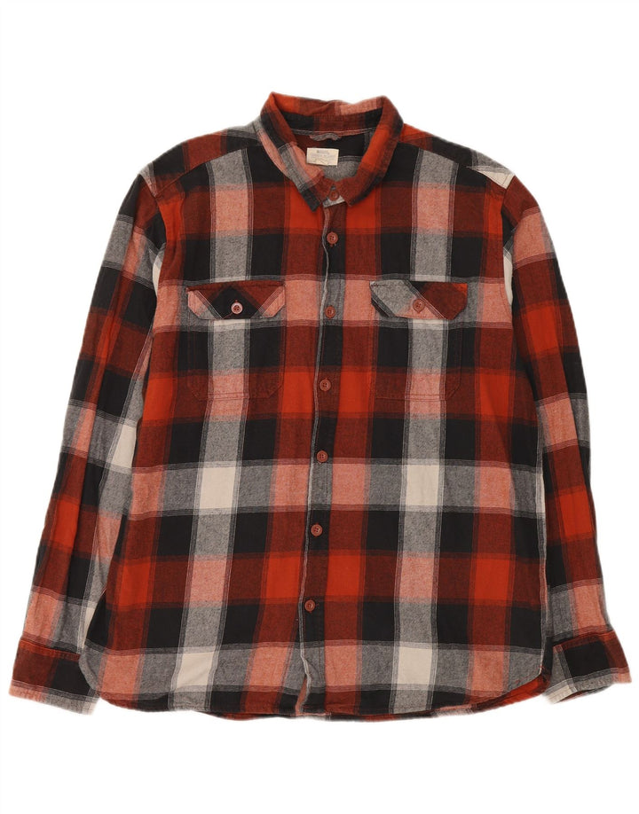 Camicia da uomo in flanella di Mountain Warehouse XL in cotone scozzese rosso
