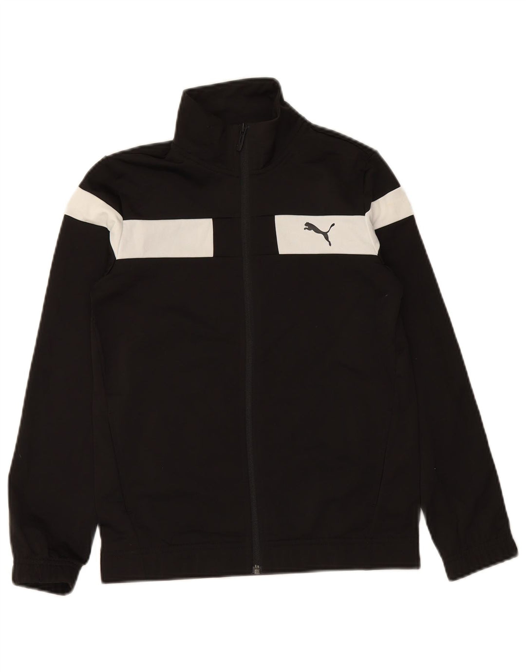 Giacca da tuta da ragazzo PUMA 11-12 anni Poliestere color block nero