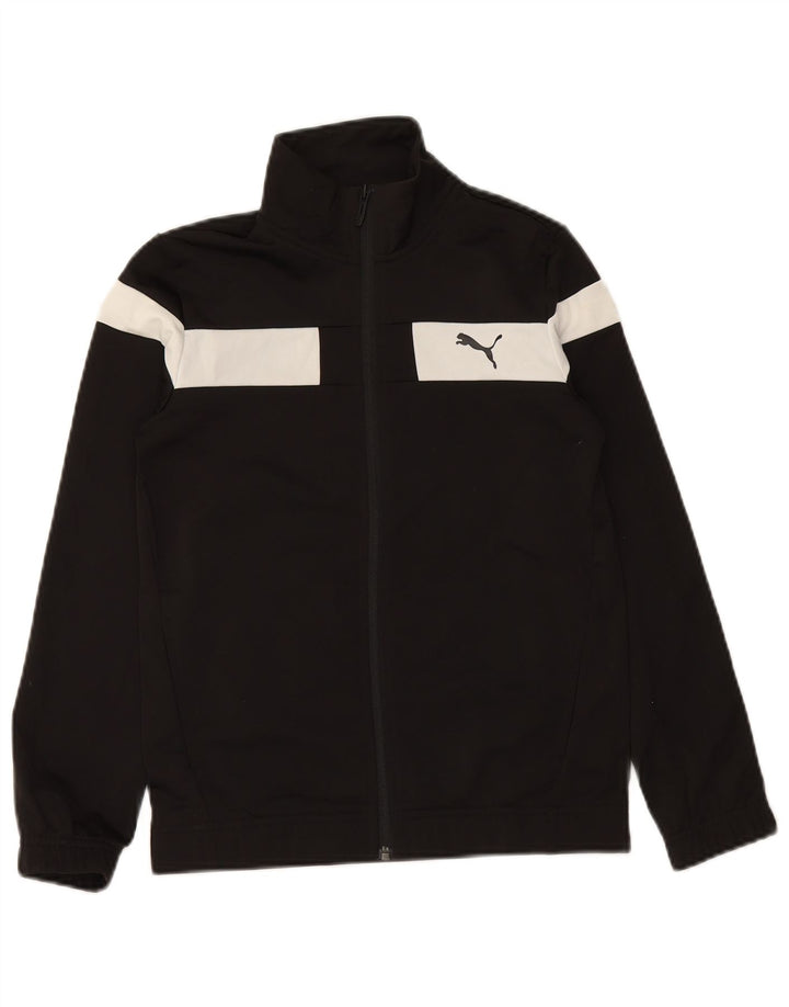 Giacca da tuta da ragazzo PUMA 11-12 anni Poliestere color block nero