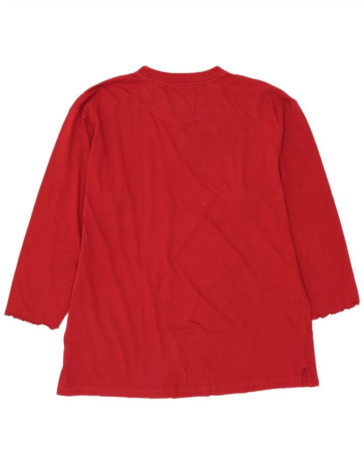 Woolrich Maglia da Uomo Manica a 3/4 Grande in Cotone Rosso