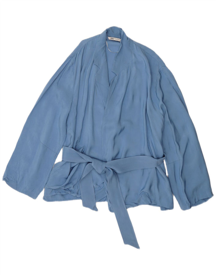 Set 2 pezzi Zara da donna UK 20 2XL W40 L31 viscosa blu