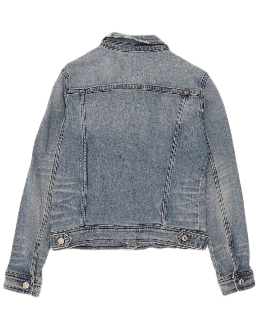 Giacca in denim corto da donna Zara UK 12 cotone blu medio