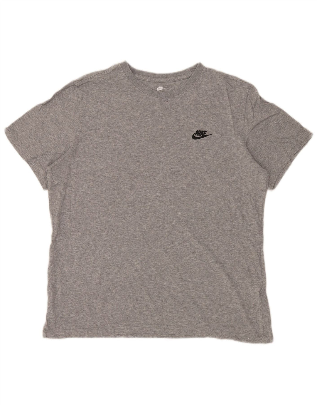 T-shirt da uomo NIKE Top Large in cotone grigio