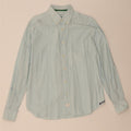 WOOLRICH Mens Shirt Large Blue Striped Cotton Vintage Woolrich and Second-Hand Woolrich from Messina Hembry 