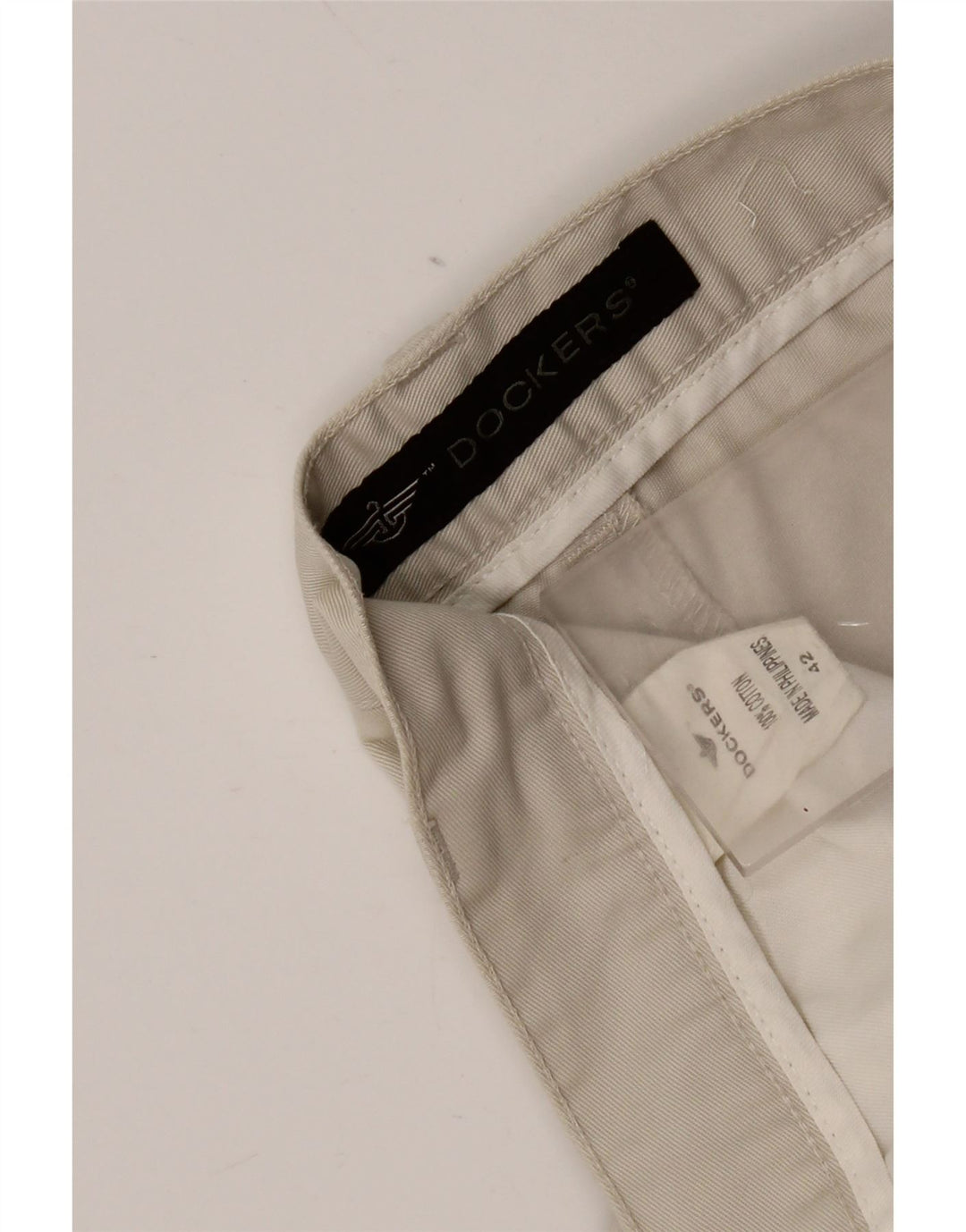Pantaloncini chino con pegging da uomo Dockers W42 2XL cotone grigio