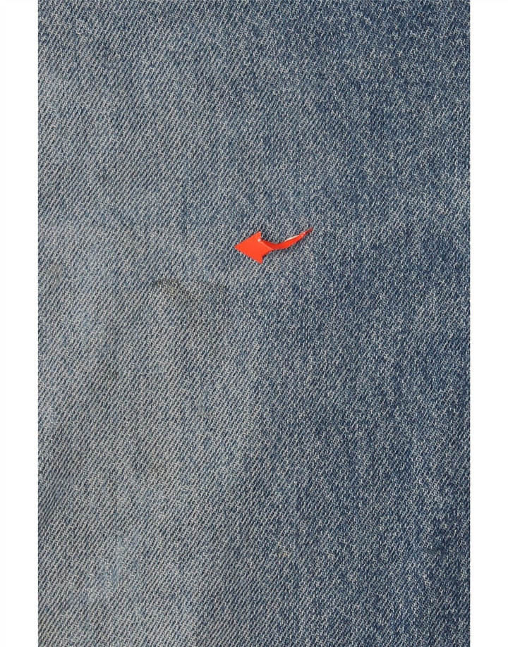 Jeans dritti invecchiati da uomo LEE W36 L30 in cotone blu