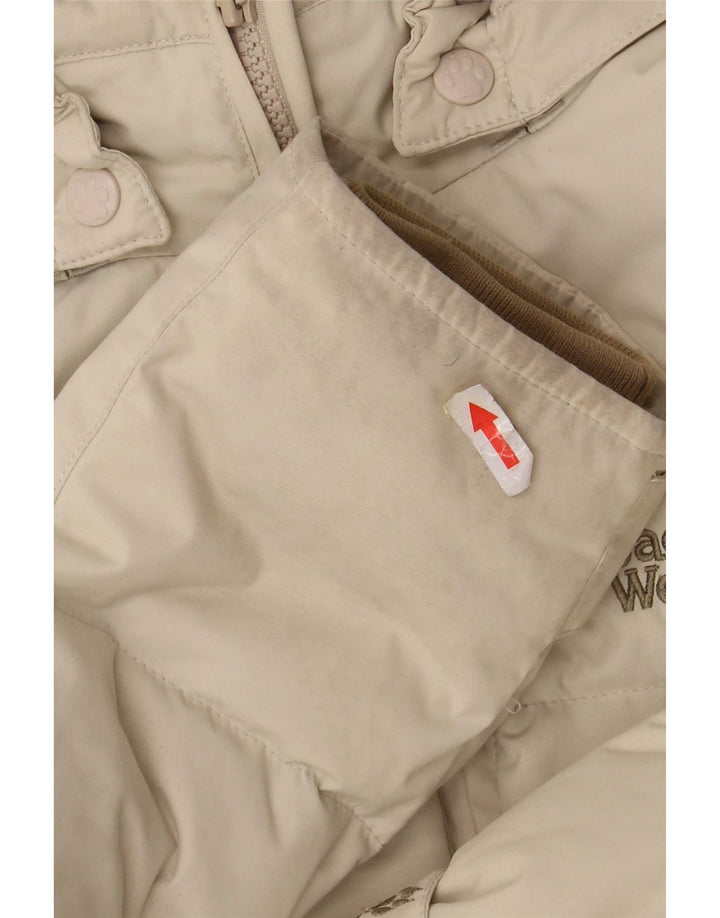 Giacca imbottita con cappuccio da donna Jack Wolfskin UK 10 Small Beige Poliammide