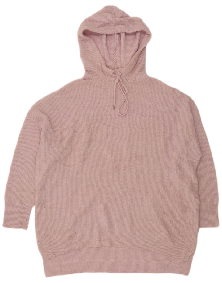 Maglione oversize con cappuccio da donna White Stuff UK 22 3XL Poliestere rosa