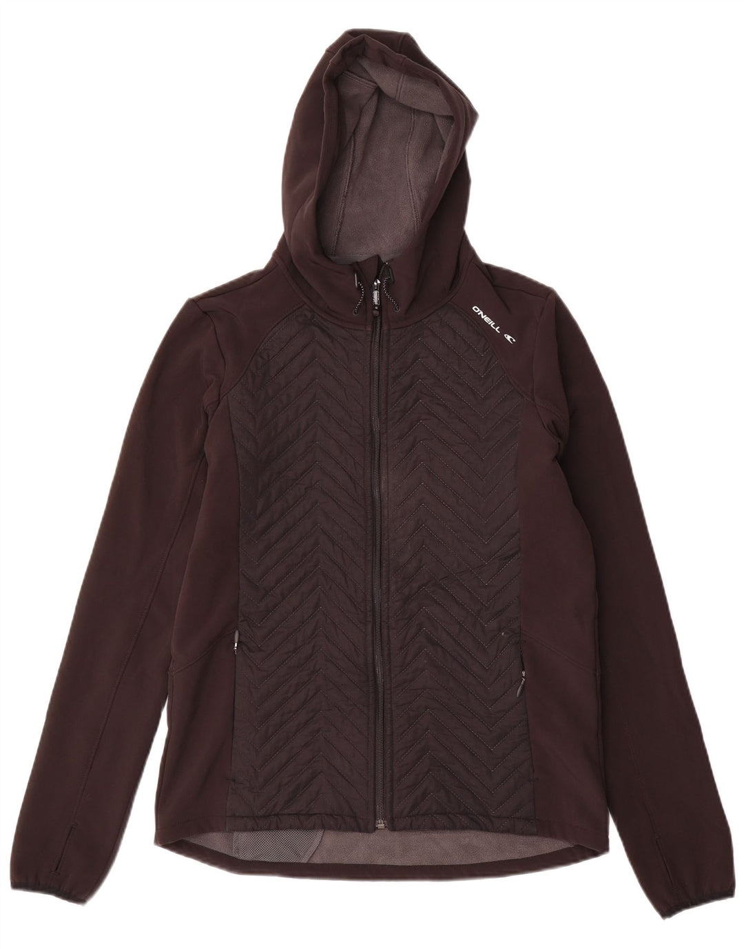 Giacca a vento con cappuccio da donna O'Neill UK 14 Medium Black Colourblock