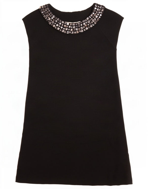 Abito a trapezio da donna Zara UK 8 piccolo in acrilico nero