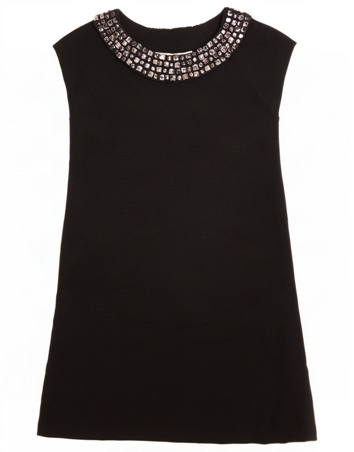 Abito a trapezio da donna Zara UK 8 piccolo in acrilico nero