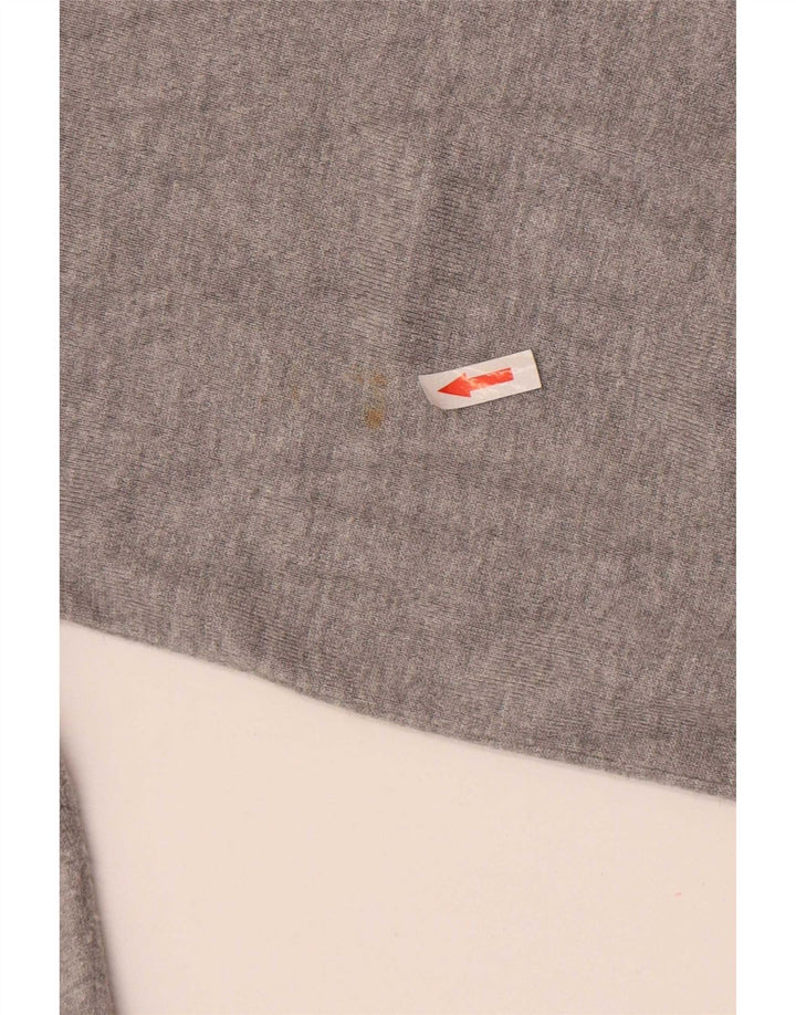 Maglione Zara da uomo con scollo a V grigio medio screziato