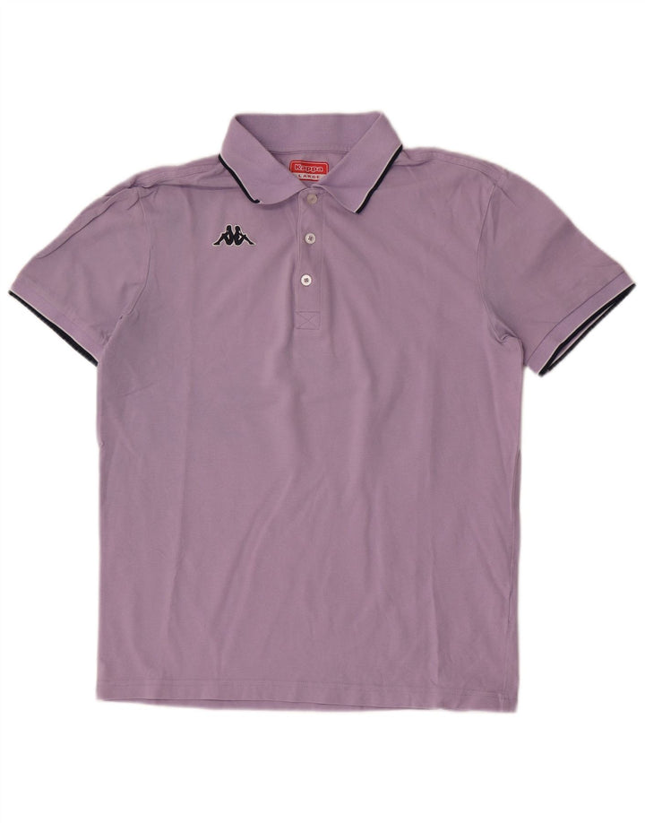 Polo Kappa Uomo Large Viola in cotone