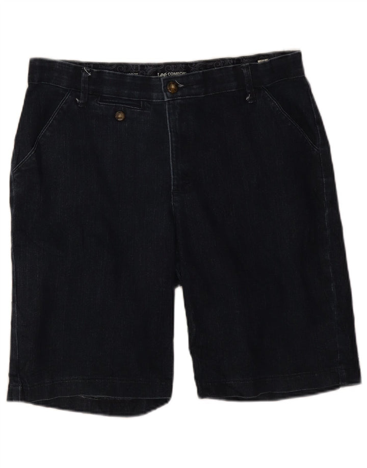 Pantaloncini di jeans da donna Lee US 10 Large W32 cotone blu navy