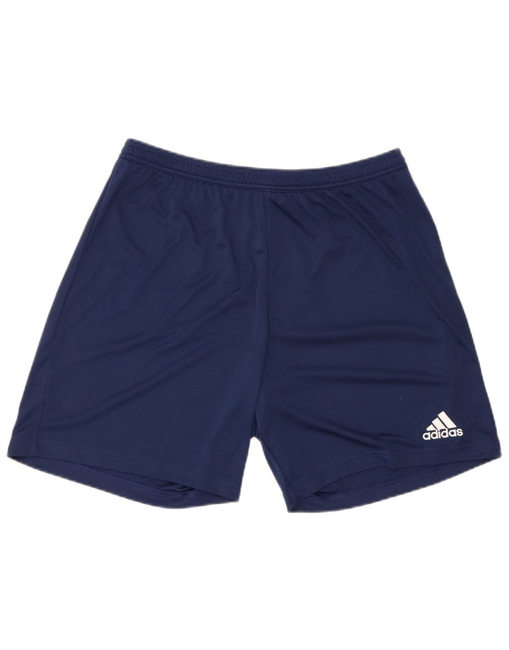 Pantaloncini sportivi ADIDAS Aeroready da uomo, grandi, in poliestere blu navy