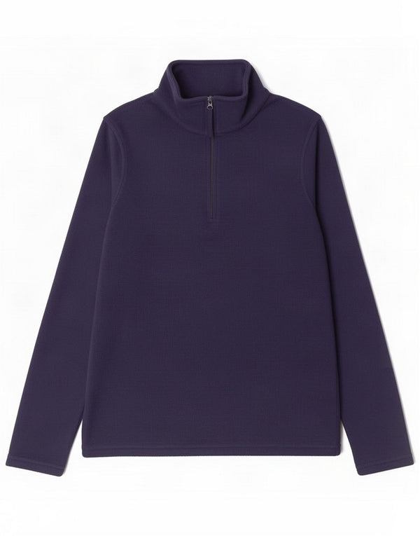 Mountain Warehouse Maglione in pile da donna con collo e zip UK 14 Medio Blu navy