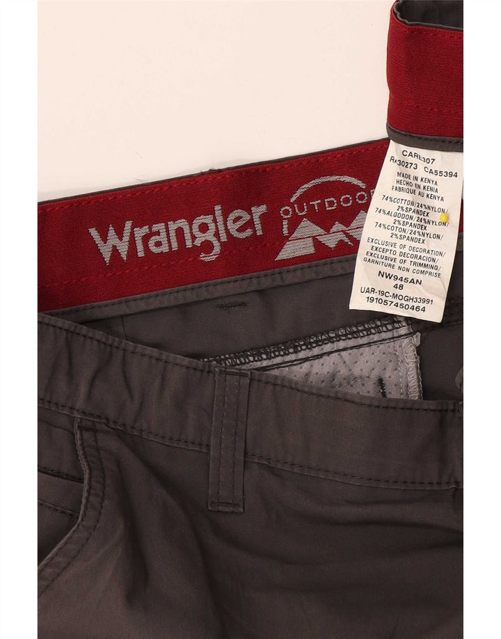 Pantaloncini chino da uomo Wrangler W48 4XL cotone grigio
