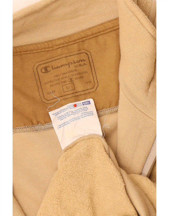 Giacca da tuta da uomo in pile Champion, cotone beige medio