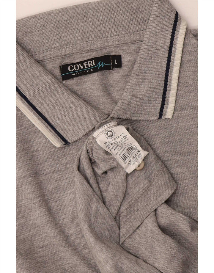 Polo Uomo Coveri Large in Cotone Grigio