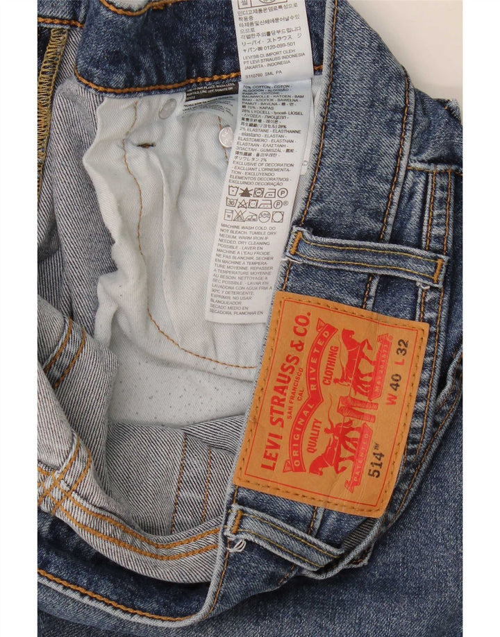 Levi's Uomo 514 Jeans dritti W40 L32 Cotone Blu