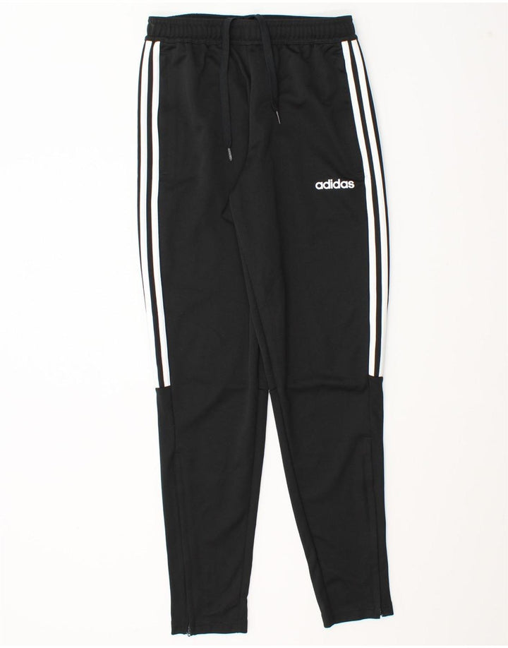 Pantaloni da tuta Adidas Climalite da uomo piccoli in poliestere nero