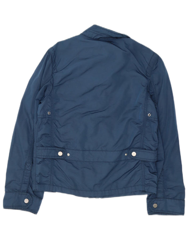 Giacca a vento Moncler da ragazzo 13-14 anni in poliestere color block blu navy