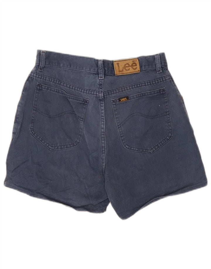 Pantaloncini di jeans da donna Lee W32 grandi cotone blu