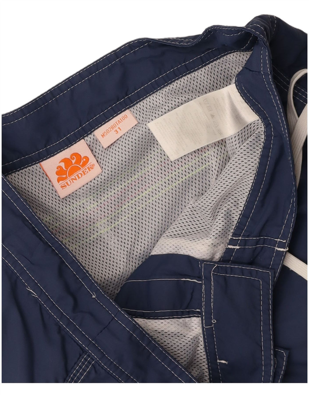 Pantaloncini da bagno da uomo SUNDEK medio poliestere blu navy