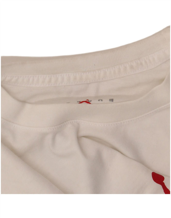 T-shirt grafica da uomo JORDAN Top piccola in cotone bianco