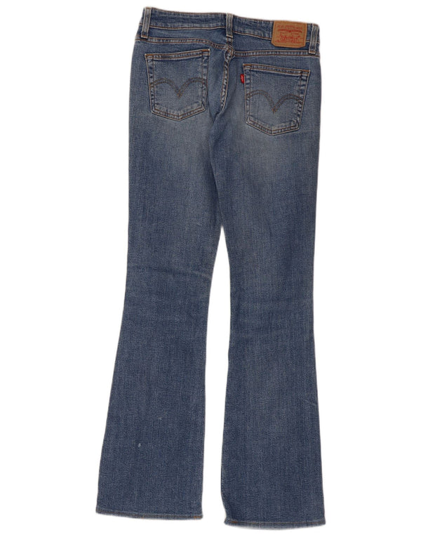 Levi's Donna 518 Jeans Bootcut Super Low Taglia 3 Small W28 L32 Cotone Blu