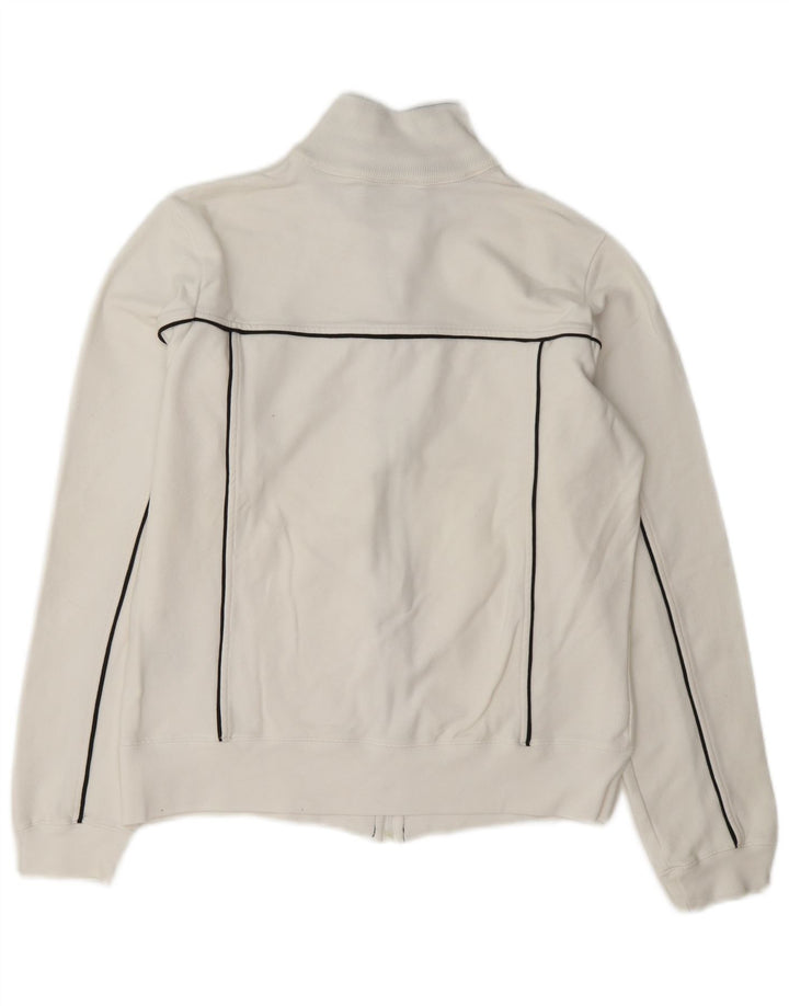Giacca da tuta da donna Champion UK 14 grande cotone bianco