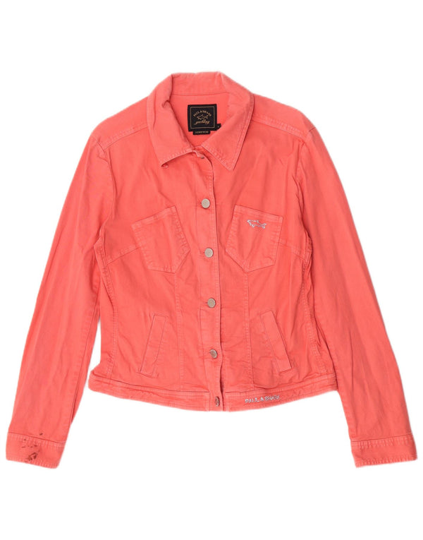 Giacca in denim da yachting da donna Paul & Shark UK 10 piccola rosa