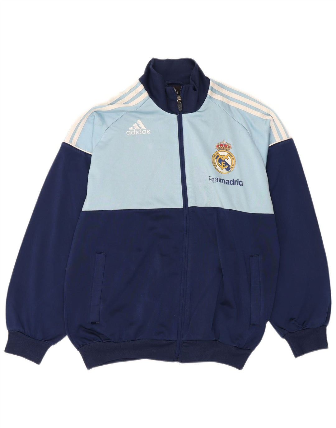 Giacca da ginnastica da uomo Adidas Real Madrid UK 36/38 piccola blu