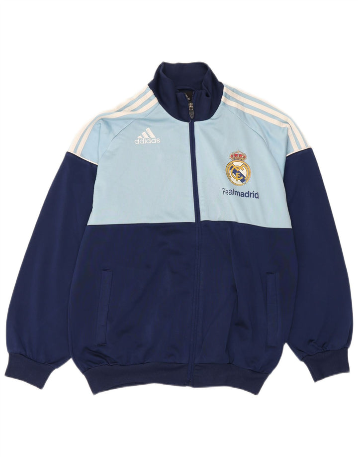 Giacca da ginnastica da uomo Adidas Real Madrid UK 36/38 piccola blu
