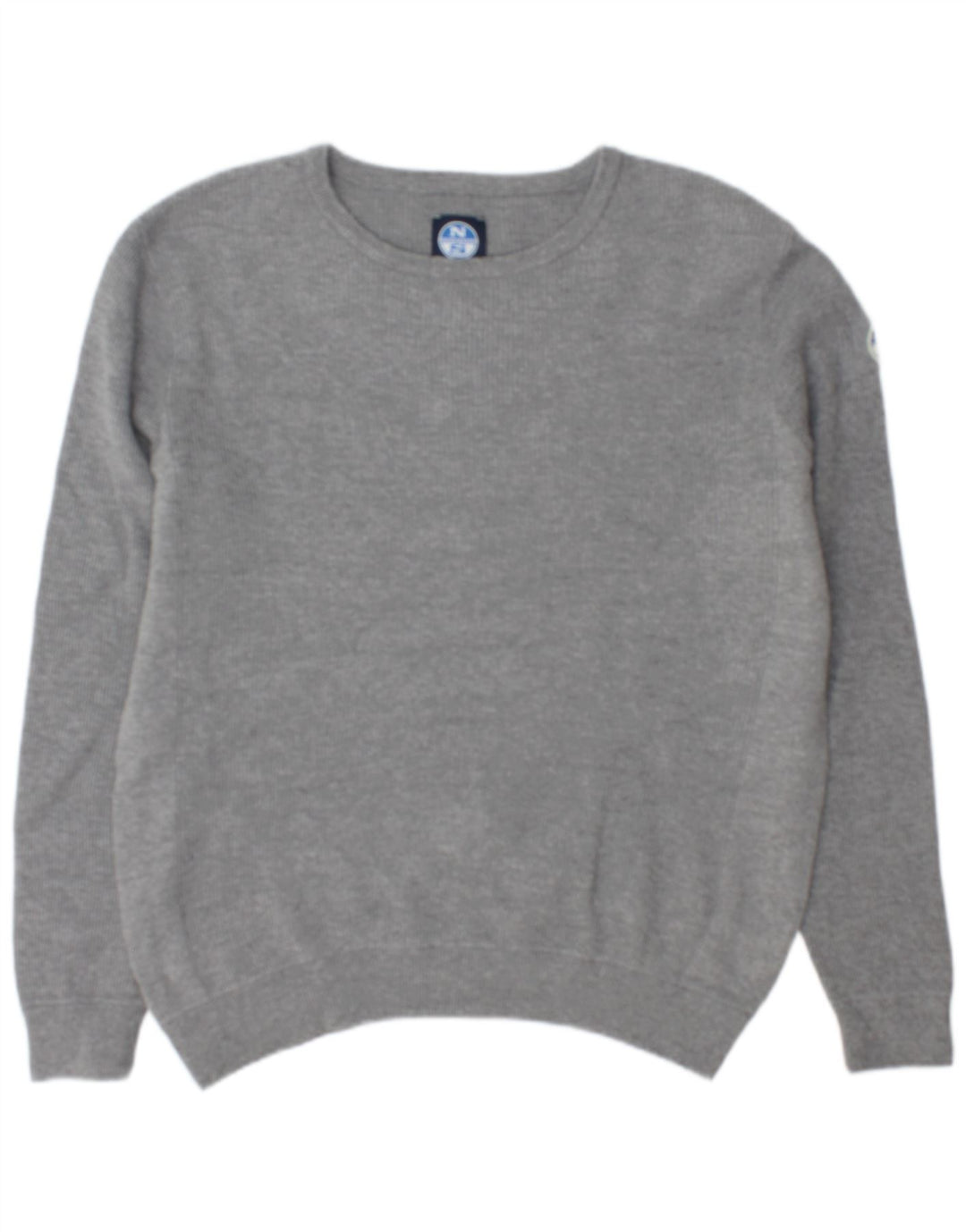 Maglione maglione girocollo da uomo North Sails XL in cotone grigio