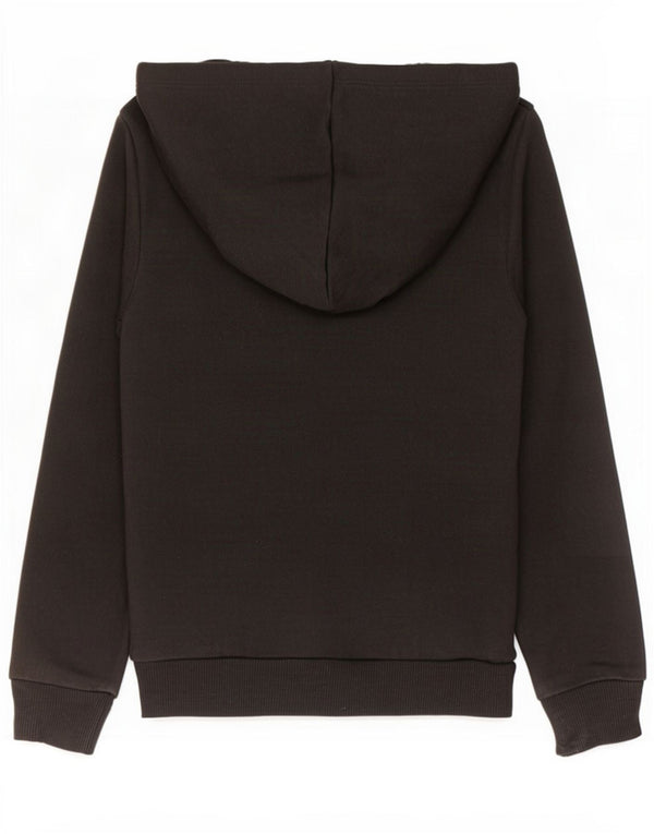 Felpa con cappuccio e zip grafica per ragazze Puma 11-12 anni in cotone nero