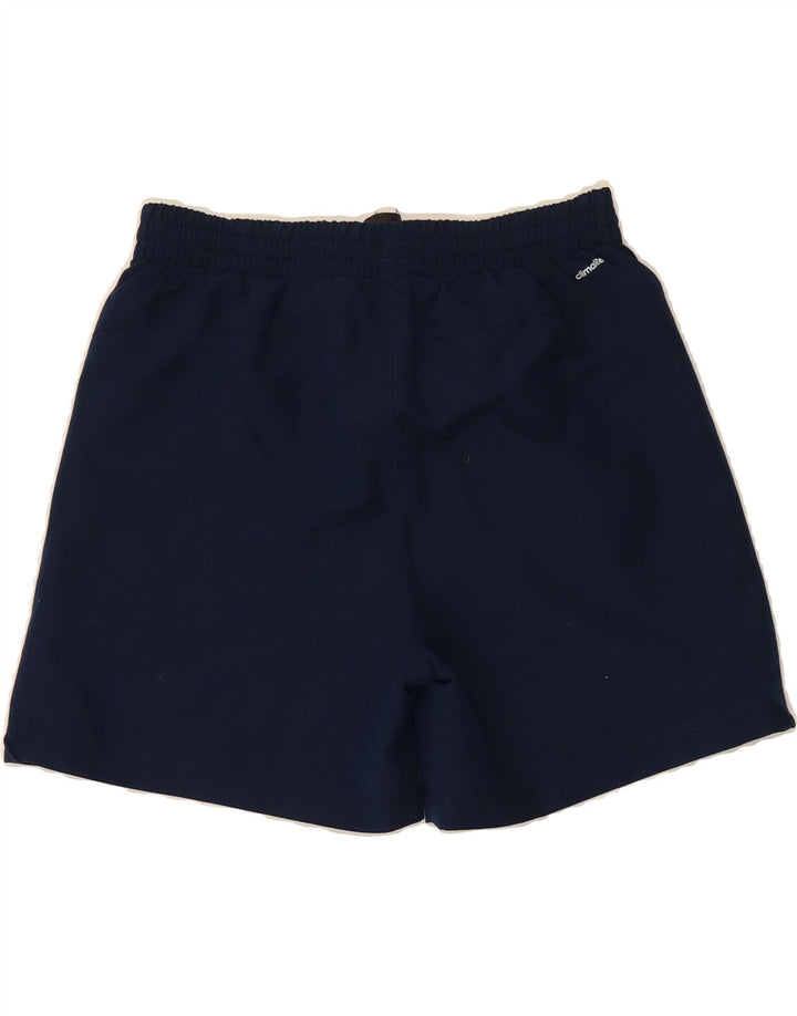 ADIDAS Boys Climalite Sport Shorts 13-14 Years Navy Blue Vintage Adidas and Second-Hand Adidas from Messina Hembry 