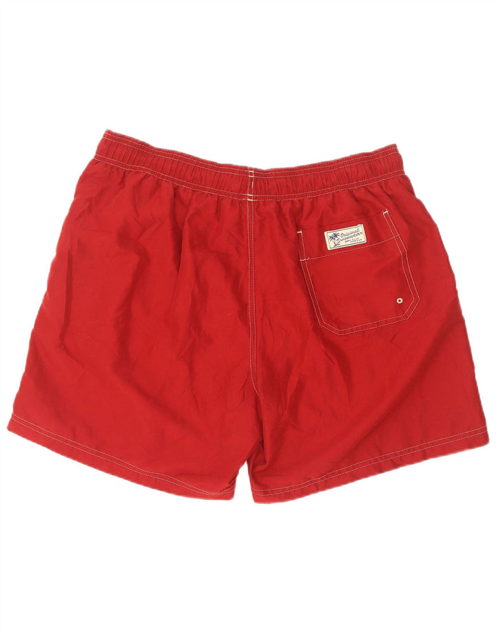 Pantaloncini da bagno da uomo Marks & Spencer grandi rossi in poliestere