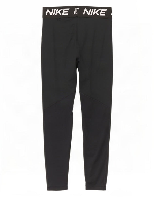 Nike Womens Graphic Leggings UK 14 Large Black