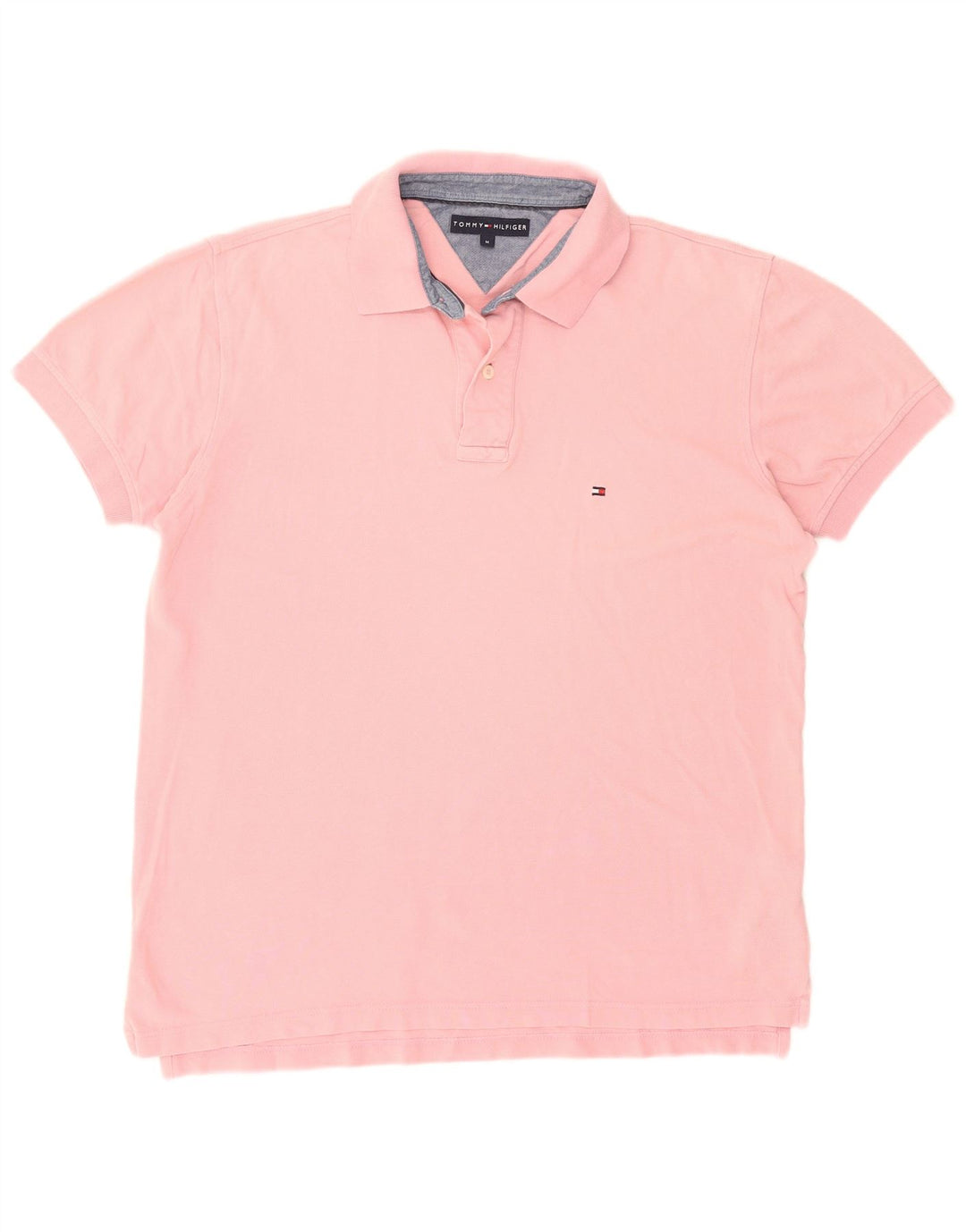 TOMMY HILFIGER Polo da uomo in cotone rosa medio
