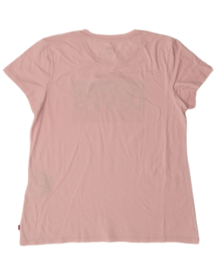 T-shirt grafica da donna Levi's Top UK 16 Large Rosa