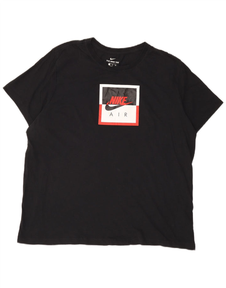 T-shirt grafica da uomo Nike Top 2XL cotone nero