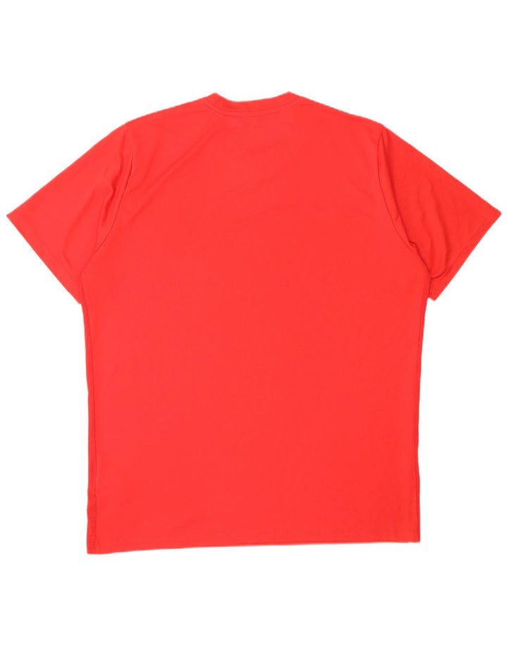 T-shirt NIKE Dri Fit da uomo 2XL rossa in poliestere