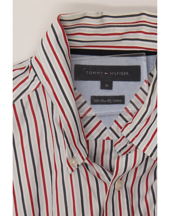 TOMMY HILFIGER Mens Shirt Medium Multicoloured Striped Cotton Vintage Tommy Hilfiger and Second-Hand Tommy Hilfiger from Messina Hembry 