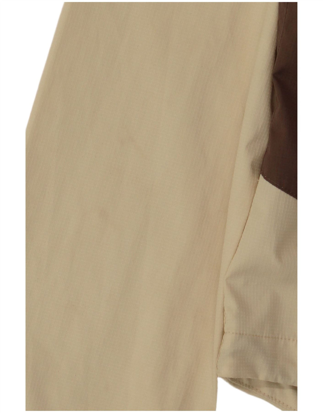 JACK WOLFSKIN Giacca antipioggia oversize da donna UK 10 Small Beige Colourblock