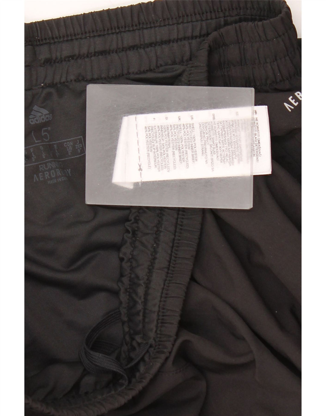 Pantaloncini sportivi Adidas Aeroready da uomo grandi in poliestere nero