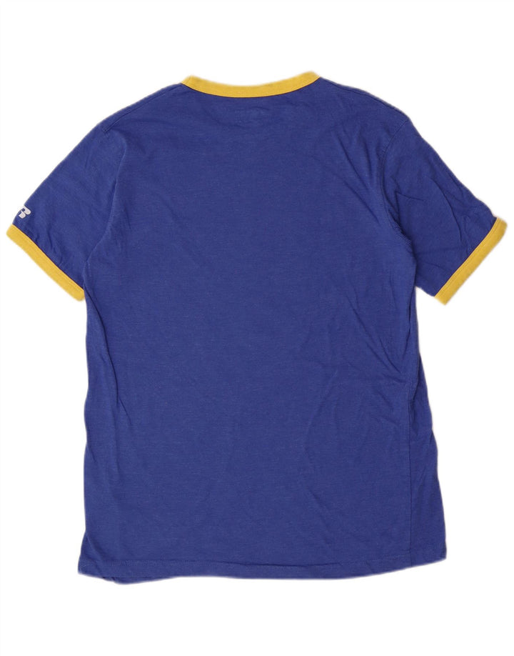T-shirt grafica da uomo Russell Athletic Top in cotone blu medio